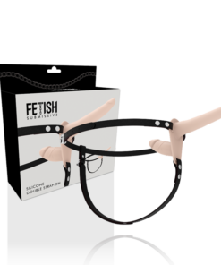 Alternative view of FETISH SUBMISSIVE HARNESS - DOUBLE PENETRATION FLESH