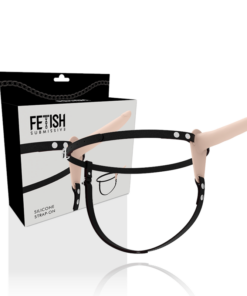 Alternative view of FETISH SUBMISSIVE HARNESS - FLESH SILICONE 15 CM