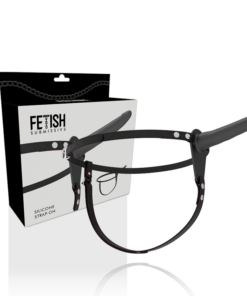 Alternative view of FETISH SUBMISSIVE HARNESS - BLACK SILICONE 15 CM