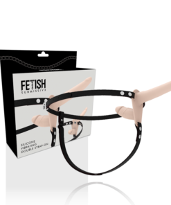 Alternative view of FETISH SUBMISSIVE HARNESS - DOUBLE PENETRATION FLESH UP VIBRATOR