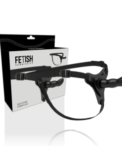 Alternative view of FETISH SUBMISSIVE HARNESS - BLACK SILICONE G-SPOT 16 CM