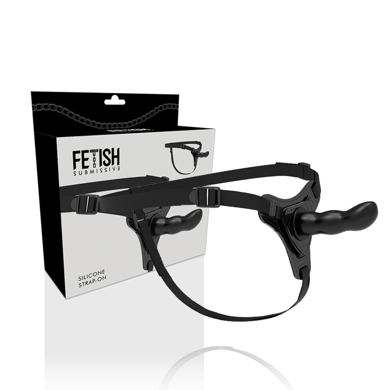 FETISH SUBMISSIVE HARNESS - BLACK SILICONE G-SPOT 16 CM - Image 2