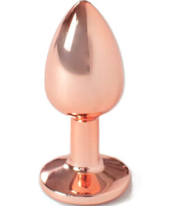 SECRETPLAY - METAL BUTT PLUG ROSE GOLD SMALL SIZE 7 CM