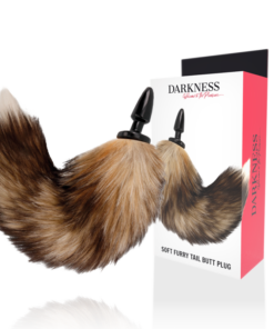 DARKNESS - NATURAL TAIL WITH SILICONE ANAL PLUG 10 CM