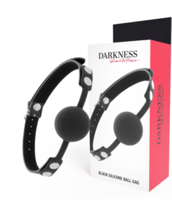 DARKNESS - BLACK SILICONE GAG