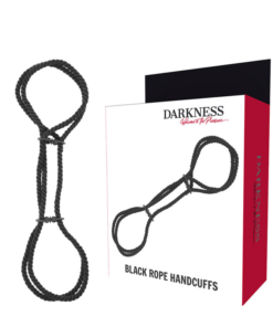 DARKNESS - 100% COTTON ROPE HANDCUFFS OR ANKLE HANDCUFFS