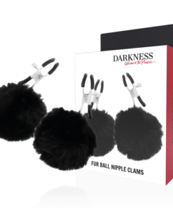 DARKNESS - NIPPLE CLAMPS WITH POM POMS 1