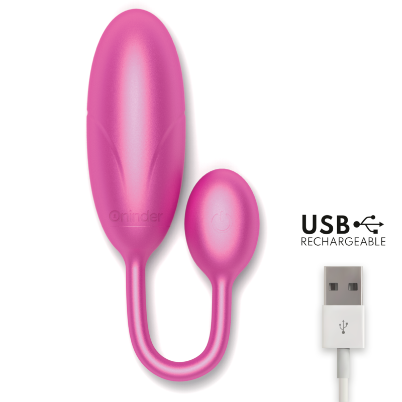 ONINDER - DENVER VIBRATING EGG PINK 7 X 2.7 CM FREE APP - Image 5