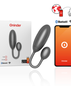 ONINDER - DENVER VIBRATING EGG BLACK 7 X 2.7 CM FREE APP