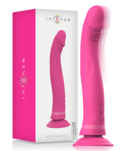 INTENSE - MICHELANGELO PINK SILICONE VIBRATOR DILDO