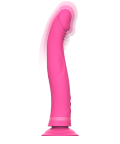 Alternative view of INTENSE - MICHELANGELO PINK SILICONE VIBRATOR DILDO