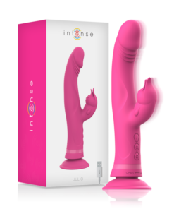 INTENSE - JULIO RABBIT VIBRATOR PINK SILICONE