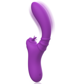 Alternative view of INTENSE - HARRY FLEXIBLE VIBRATOR WITH PURPLE TONGUE