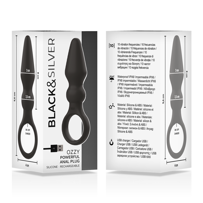 BLACKSILVER - OZZY POWERFUL SILICONE ANAL PLUG - Image 5