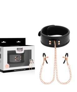 Alternative view of BEGME - BLACK EDITION COLLAR WITH NIPPLE CLAMPS WITH NEOPRENE LINING