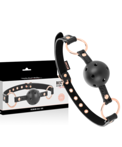 Alternative view of BEGME - BLACK EDITION BALL GAG VEGAN LEATHER