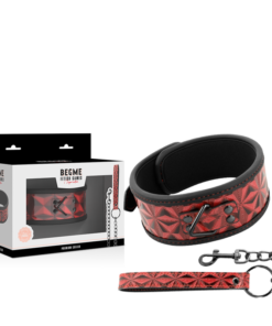 Alternative view of BEGME - RED EDITION PREMIUM VEGAN LEATHER COLLAR WITH NEOPRENE LINING
