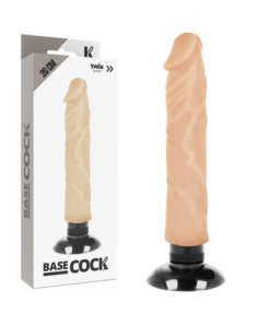 BASECOCK REALISTIC VIBRATOR 2-1 FLESH  20CM