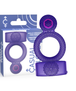 CASUAL LOVE - RING VIBRATING DOUBLE PLEASURE PURPLE