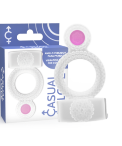 CASUAL LOVE - RING VIBRATING DOUBLE PLEASURE TRANSPARENT
