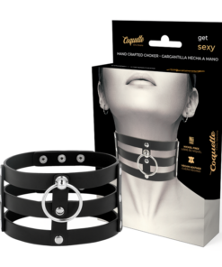 COQUETTE CHIC DESIRE - FETISH STYLE VEGAN LEATHER CHOKER
