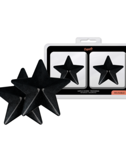 COQUETTE CHIC DESIRE - NIPPLE COVERS BLACK STARS