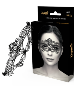 COQUETTE CHIC DESIRE - LACE MASK BLACK