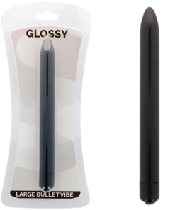 GLOSSY - SLIM VIBRATOR BLACK