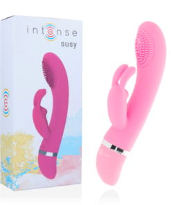 INTENSE - SUSY OSCILLATING VIBRATOR SILICONE RABBIT PINK