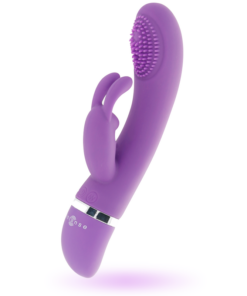 Alternative view of INTENSE - SUSY SILICONE RABBIT LILAC OSCILLATING VIBRATOR