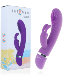 INTENSE - SUSY SILICONE RABBIT LILAC OSCILLATING VIBRATOR