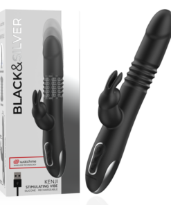 Alternative view of BLACKSILVER - KENJI UP  DOWN RABBIT VIBRATOR + WATCHME REMOTE CONTROL