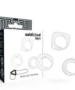 ADDICTED TOYS - C-RING SET CLEAR