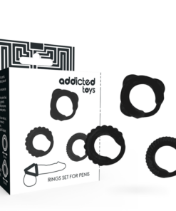 ADDICTED TOYS - C-RING SET BLACK