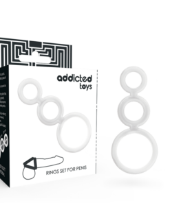 ADDICTED TOYS - RINGS SET FOR PENIS TRANSPARENT