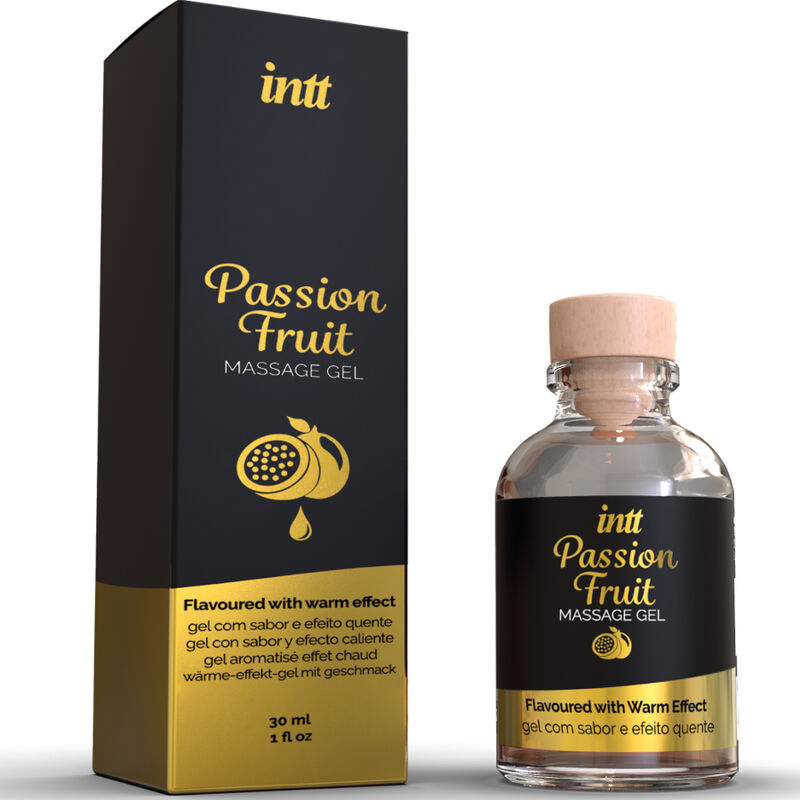 INTT MASSAGE ORAL SEX - PASSION FRUIT FLAVORED MASSAGE GEL WITH HEAT EFFECT - Image 2