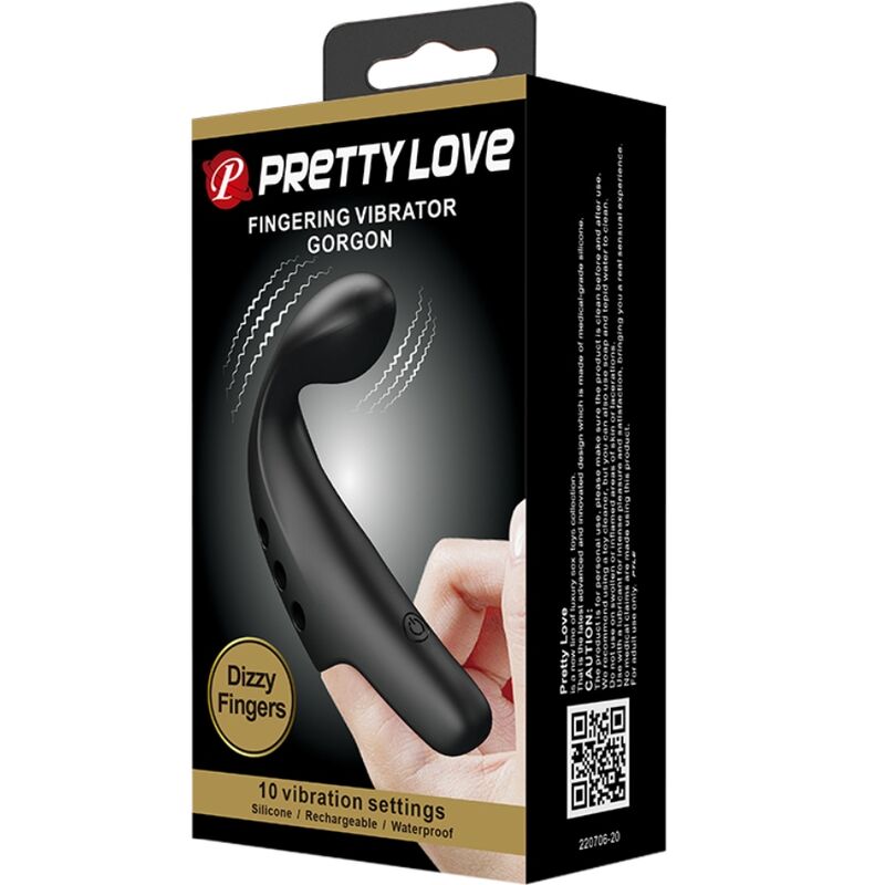 PRETTY LOVE - BLACK GORGON VIBRATOR THIMBLE - Image 5
