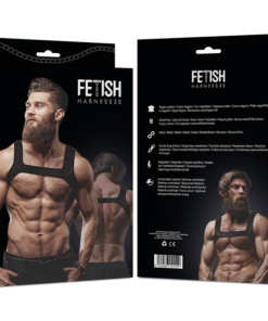 Alternative view of FETISH SUBMISSIVE ATTITUDE - NEOPRENE CHEST HARNESS FOR MEN SIZE L
