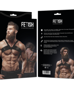 Alternative view of FETISH SUBMISSIVE ATTITUDE - MENS BRIGADE ECO-LEATHER CHEST HARNESS