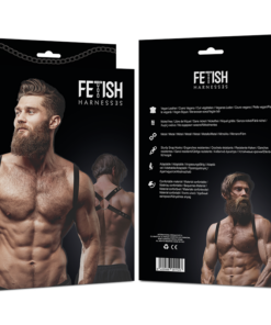 Alternative view of FETISH SUBMISSIVE ATTITUDE - MENS ECO-LEATHER BACK HARNESS