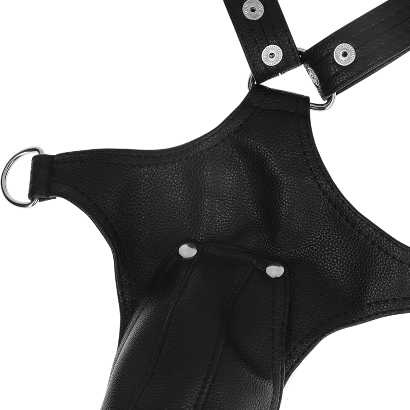 FETISH SUBMISSIVE ATTITUDE - MENS V-SHAPED ECO-LEATHER HARNESS - Image 5