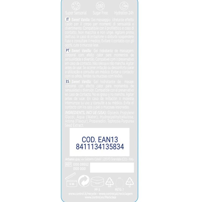 CONTROL - 2 EN 1 MASSAGE PLEASURE MADAGASCAR SWEETNESS 200 ML - Image 2