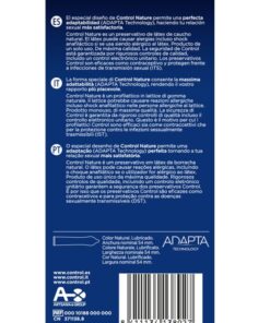 Alternative view of CONTROL - ADAPTA NATURE CONDOMS 6 UNITS