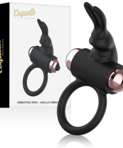 COQUETTE CHIC DESIRE - COCK RING WITH VIBRATOR BLACK/ GOLD