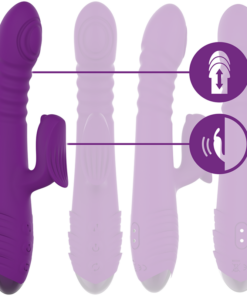 Alternative view of INTENSE - IGGY MULTIFUNCTION RECHARGEABLE VIBRATOR UP  DOWN WITH CLITORAL STIMULATOR PURPLE
