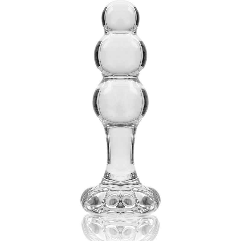 NEBULA SERIES BY IBIZA - MODEL 1 ANAL PLUG BOROSILICATE GLASS 10.7 X 3 CM CLEAR - Image 5