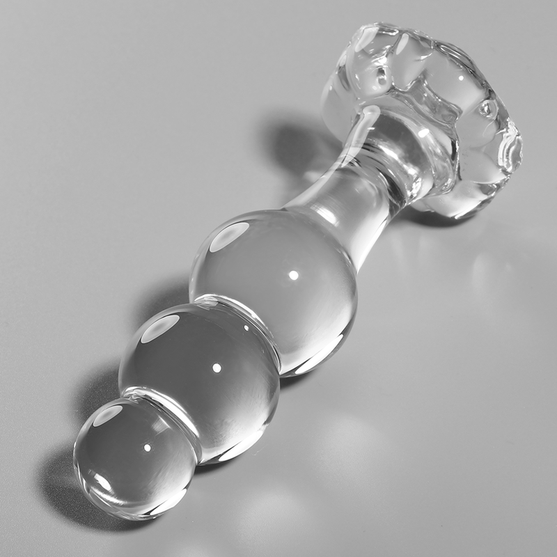 NEBULA SERIES BY IBIZA - MODEL 1 ANAL PLUG BOROSILICATE GLASS 10.7 X 3 CM CLEAR - Image 2