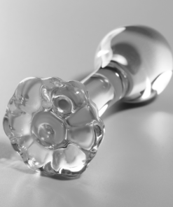Alternative view of NEBULA SERIES BY IBIZA - MODEL 2 ANAL PLUG BOROSILICATE GLASS 11 X 3.5 CM CLEAR