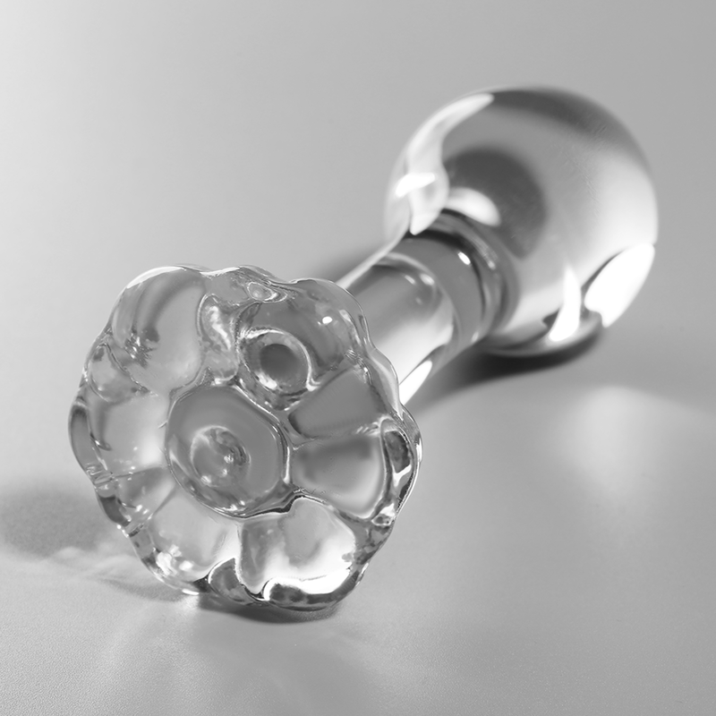 NEBULA SERIES BY IBIZA - MODEL 2 ANAL PLUG BOROSILICATE GLASS 11 X 3.5 CM CLEAR - Image 2
