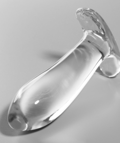 Alternative view of NEBULA SERIES BY IBIZA - MODEL 5 ANAL PLUG BOROSILICATE GLASS 12.5 X 3.5 CM CLEAR